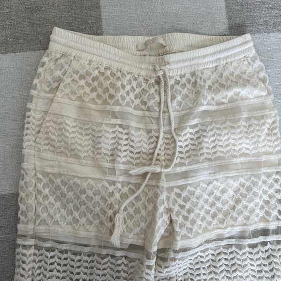 Scotch & Soda Cream Mesh Pants with Built-in Shorts - Picture 5 of 5